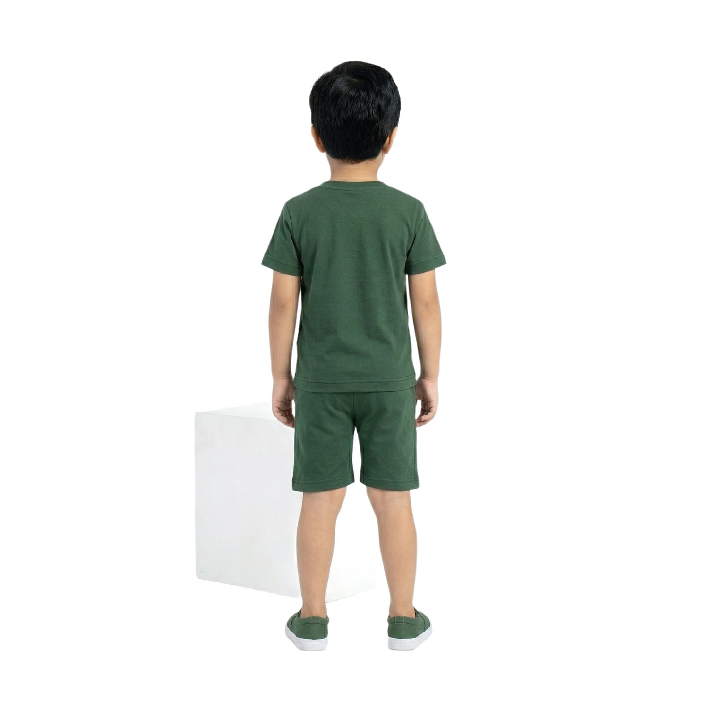 Heartbeat Graphic Tee & Matching Shorts 2-Piece Set