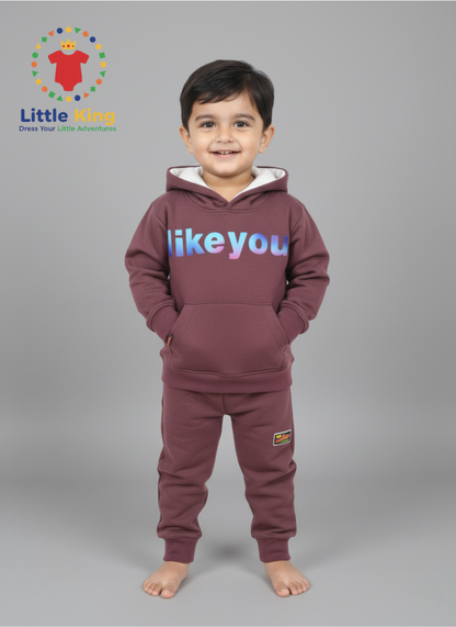 Little King Baby Hoodie & Tracksuit Set – Premium Two-Piece Outfit for Boys