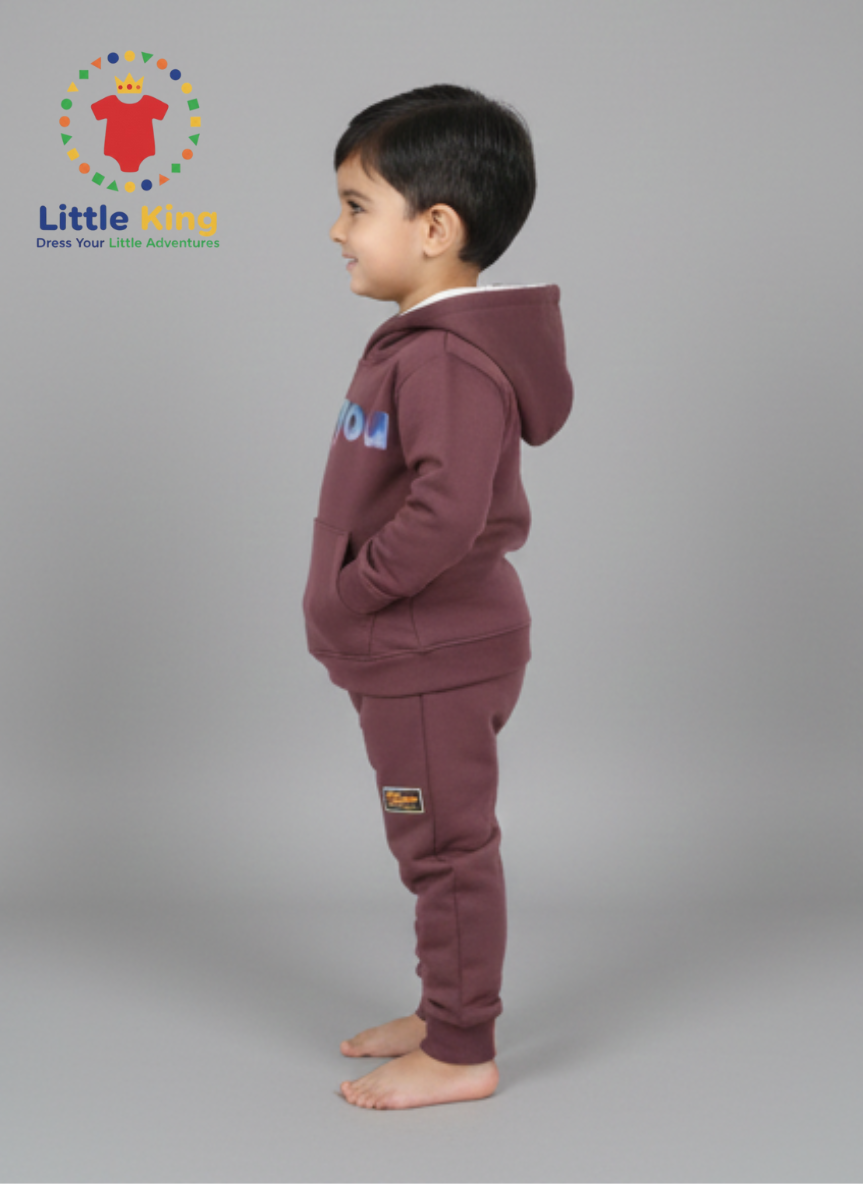 Little King Baby Hoodie & Tracksuit Set – Premium Two-Piece Outfit for Boys