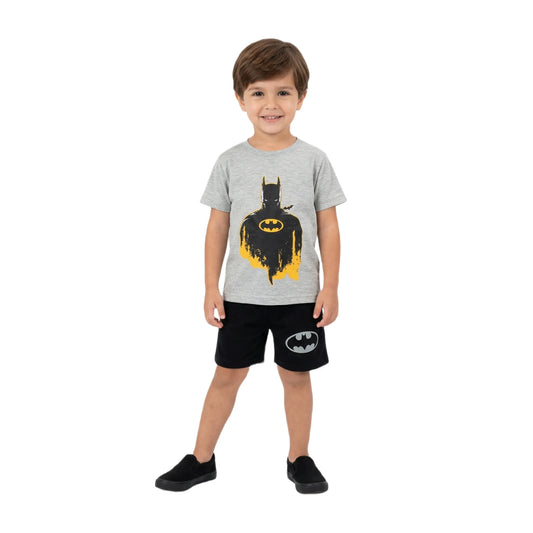 Batman Graphic Tee & Contrast Shorts 2-Piece Set