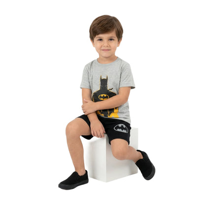 Batman Graphic Tee & Contrast Shorts 2-Piece Set