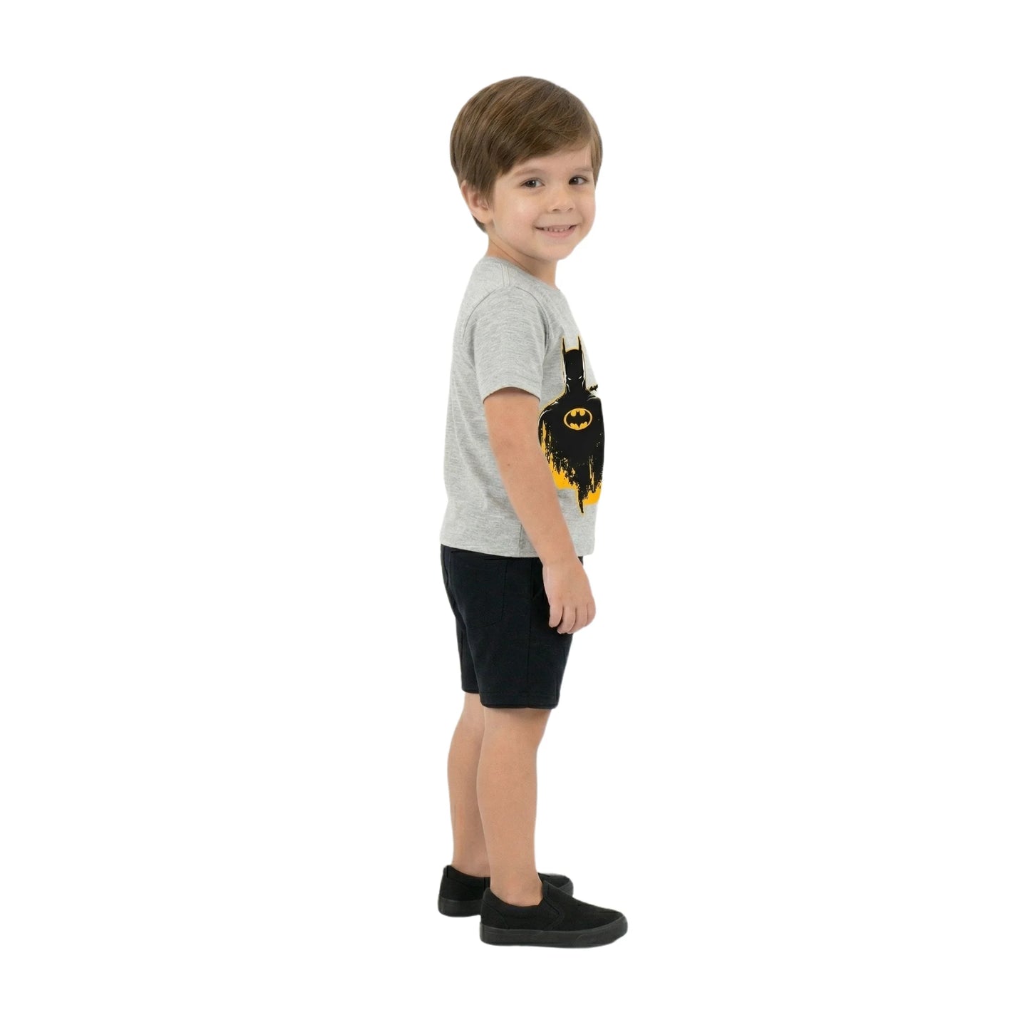 Batman Graphic Tee & Contrast Shorts 2-Piece Set