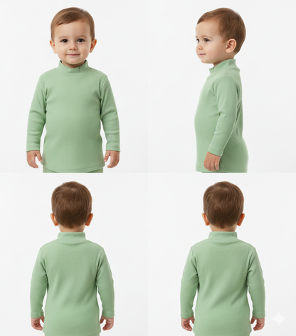 Stylish Mock Neck Top for Kids: Comfort and Fashion Combined
