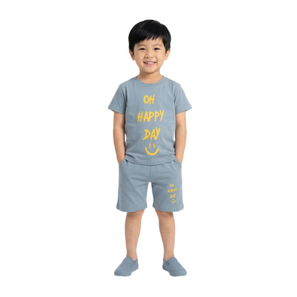 Oh Happy Day Graphic Tee & Shorts 2-Piece Set