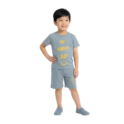 Oh Happy Day Graphic Tee & Shorts 2-Piece Set