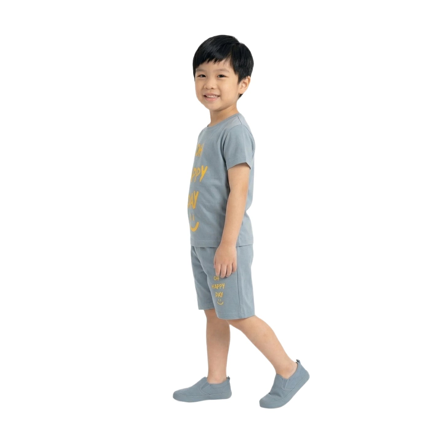 Oh Happy Day Graphic Tee & Shorts 2-Piece Set